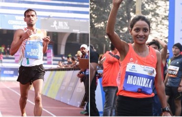 Monika Athare and M D Yunus lead the Indian Challenge at the TCS World 10K in Bengaluru