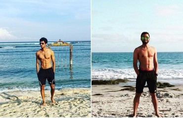 BEACH BOYS: Shuttlers Ajay & Prannoy show-off their fit bodies