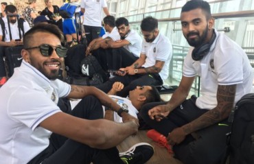 WATCH: Indian team takes a breather at the Chennai airport after their win over the Aussies