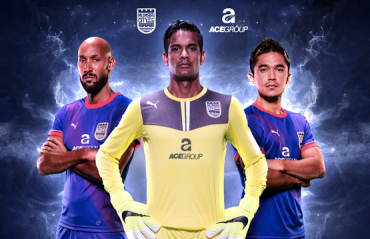 ACE Group on front of jersey for Mumbai City FC