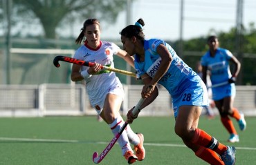 Indian Women's Hockey Team salvage a 1-1 draw against Spain in 2nd match