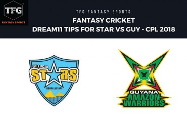 Fantasy Cricket: Dream11 tips in Hindi for CPL T20-- St Lucia Stars v Guyana Amazon Warriors