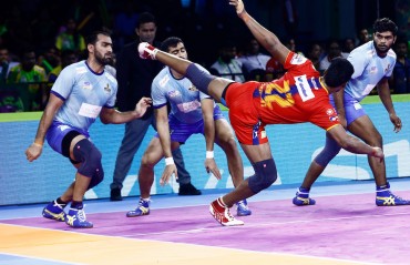 WATCH HIGHLIGHTS: Nail biting finish for the match between UP Yoddha & Tamil Thalaivas as its ends in a 28-28 draw