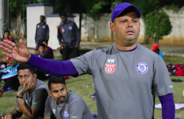 Former Indian international Noel Wilson now Jamshedpur FC assistant coach
