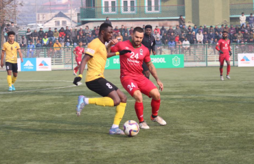 I-League 2022-23 HIGHLIGHTS: Unbeaten Real Kashmir FC down Churchill, go top of the table