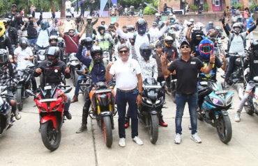 MotoGP Bharat: 500 plus bikers join City Tour rally in Ahmedabad