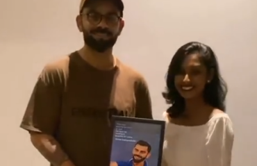 A Portrait of the King: fan gifts Virat Kohli a hand-painted picture of himself