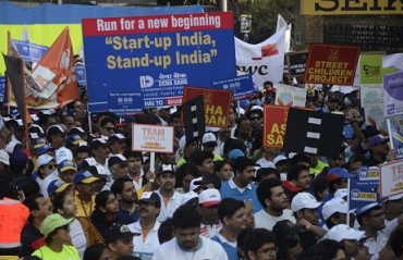 Runners unhappy with crowded lanes in Mumbai Marathon