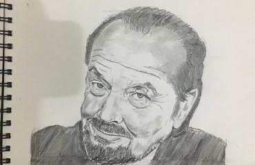 Artistic Ajay: Shuttler sketches his favourite actor, Jack Nicholson