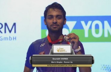 Sourabh Verma settles for silver at the Bitburger GPG