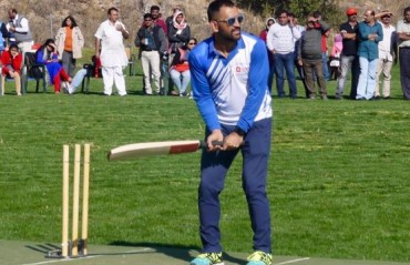 WATCH: Dhoni smashing some balls at the Madrid Cricket Club in Spain