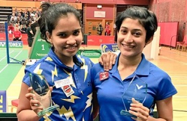 Ashwini & Sikki get their hands on their first trophy together, runners-up at Welsh International
