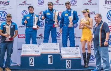Karminder Singh wins Race 4 of the 2015 season of Vento Cup